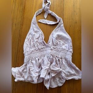 Ocean Drive Lavender Halter Tank Top